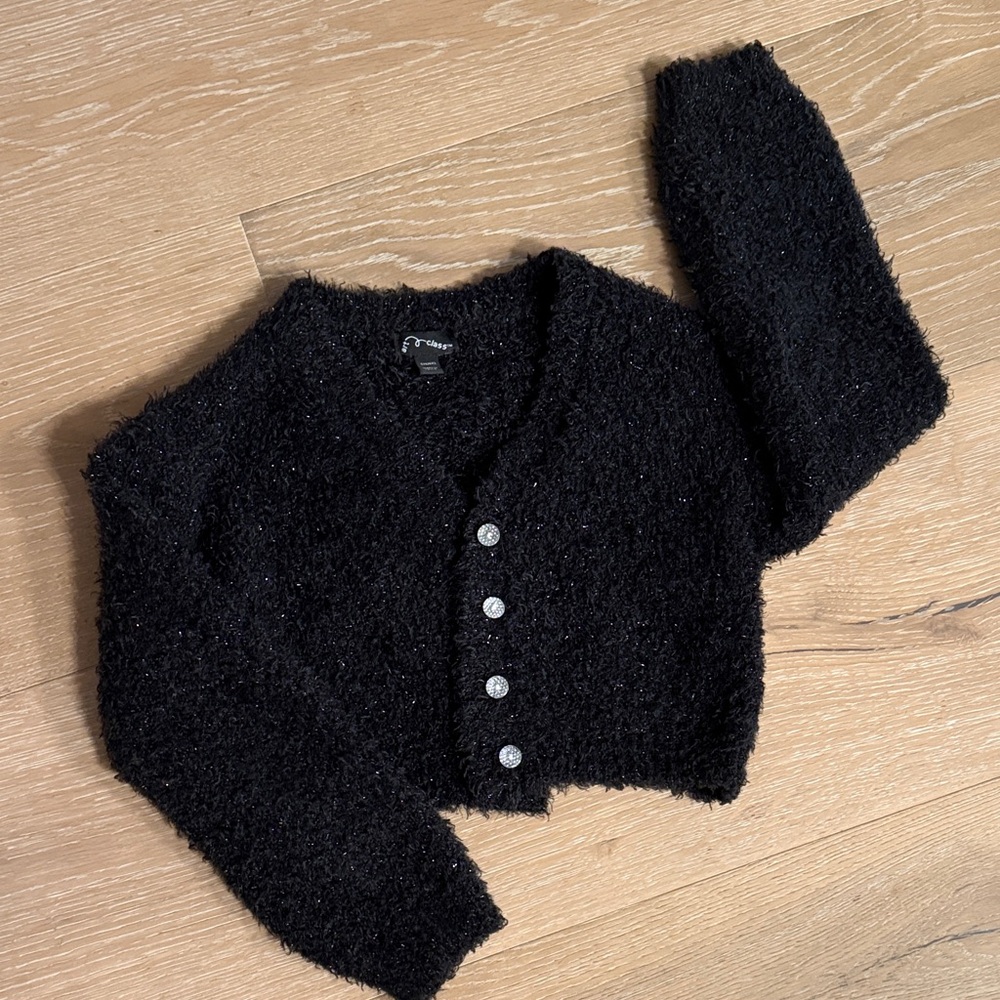 Art Class Black Fuzzy Sweater Size 6/6X